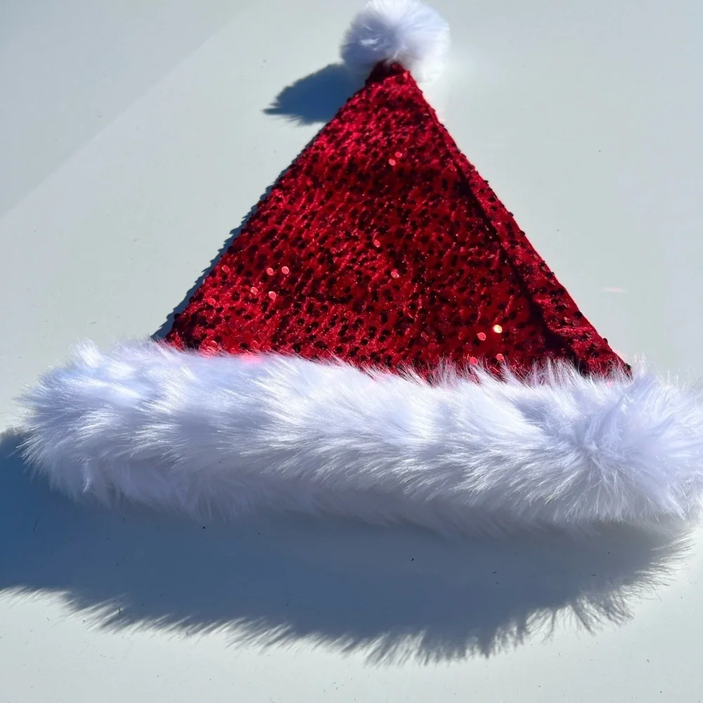 Festive Red and White Santa Hat - Women Accessories